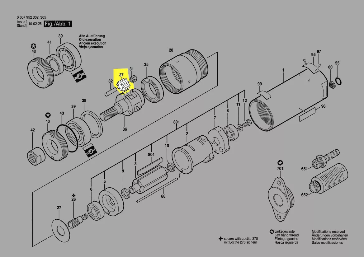 pignon réf. 3 606 316 102 Bosch